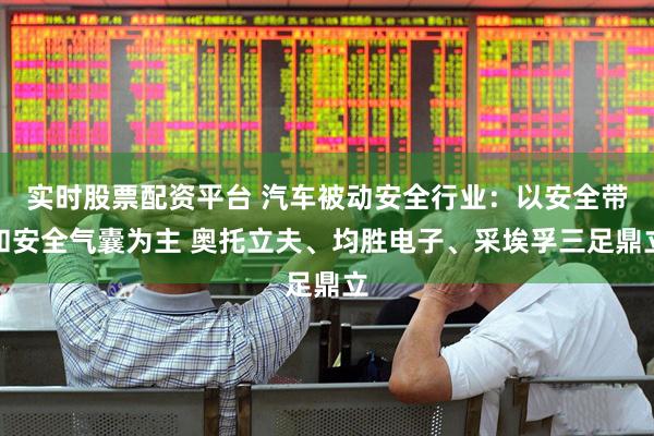 实时股票配资平台 汽车被动安全行业：以安全带和安全气囊为主 奥托立夫、均胜电子、采埃孚三足鼎立
