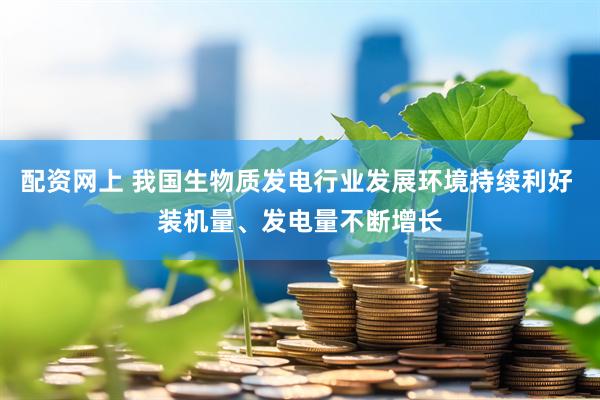 配资网上 我国生物质发电行业发展环境持续利好 装机量、发电量不断增长