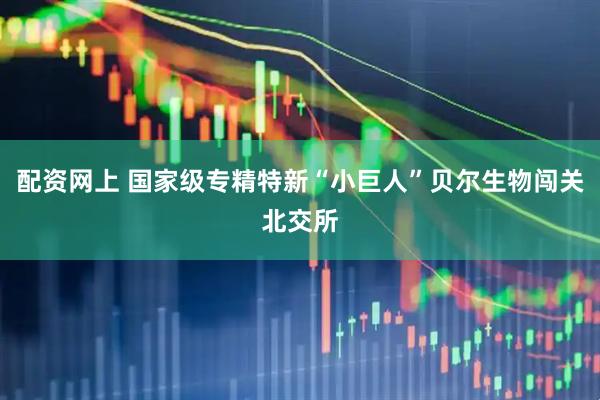 配资网上 国家级专精特新“小巨人”贝尔生物闯关北交所